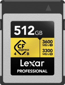LEXAR CFexpress 4.0 Pro Gold R3600/W3300 512GB
