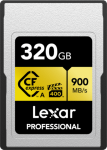LEXAR CFexpress Pro Gold, VPG400, R900/W800 (Type A) 320GB