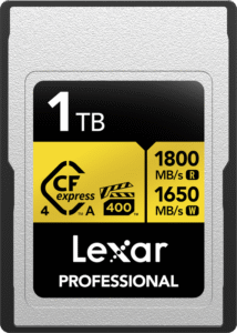 LEXAR CFexpress 4.0 Pro Gold, VPG400, R1800/W1650 (Type A) 1TB