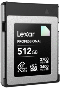 LEXAR CFexpress 4.0 Pro Diamond R3700/W3400 (VPG400) 512GB