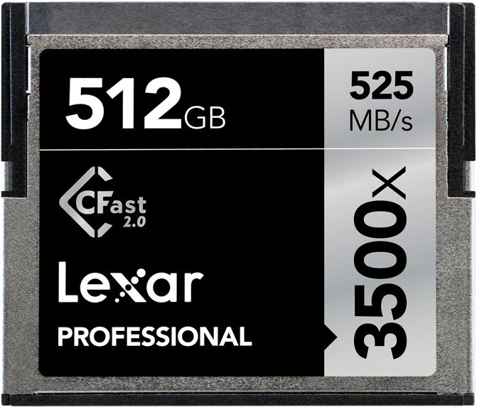 LEXAR Pro 3500X Cfast (VPG-130) R525/W445 512GB