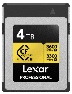 LEXAR CFexpress 4.0 Pro Gold R3600/W3300 4TB
