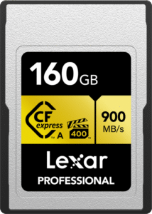 LEXAR CFexpress Pro Gold, VPG400, R900/W800 (Type A) 160GB