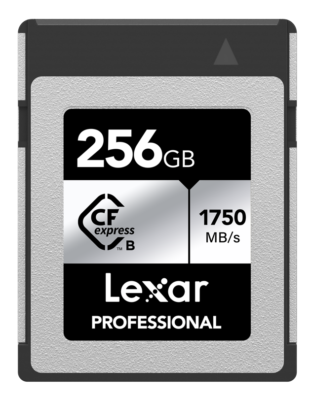 The Lexar Professional CFexpress Type B Card SILVER Series is designed to leverage the capabilities of next-level cinema cameras and high-resolution DSLRs
