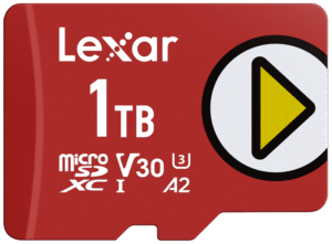 LEXAR microSDXC PLAY UHS-I/A2/U3 R205/W140 (V30) 1TB