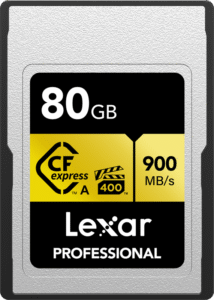 LEXAR CFexpress Pro Gold, VPG400, R900/W800 (Type A) 80GB