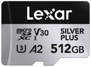 LEXAR microSDXC Silver Plus 1066x UHS-I/U3/A2/4K R205/W150 (V30) 512GB