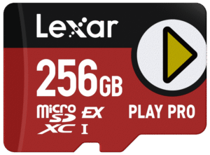 LEXAR microSDXC Express PLAY Pro Express 7.1, R900/W600 C10 U3 UHS-I (V30) 256GB