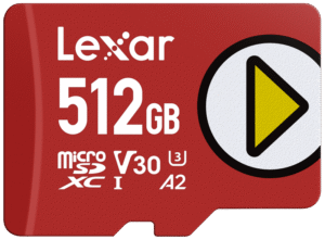 LEXAR microSDXC PLAY UHS-I/A2/U3 R205/W140 (V30) 512GB