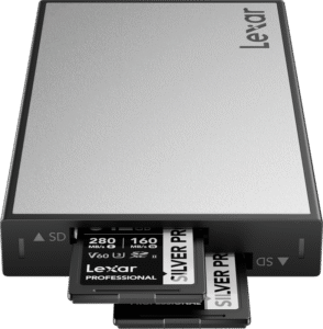 LEXAR Professional Workflow USB 3.2 Gen2 Reader, UHS-II, support Dual slot SD