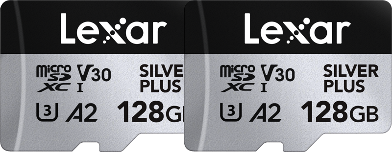 The Lexar Professional SILVER PLUS microSDXC UHS-I Card boasts exceptional read/write speeds of up to 205MB/s and 150MB/s1 and supports seamless recording of FULL-HD and 4K videos. Paired with the Lexar RW310x reader