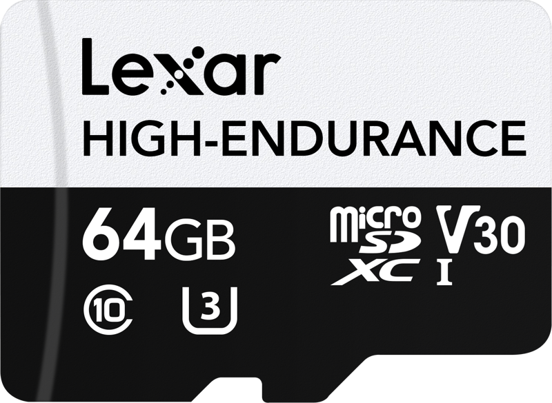 LEXAR microSDXC High-Endurance UHS-I/U3/10 R100/W35 (V30) 64GB