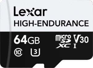 LEXAR microSDXC High-Endurance UHS-I/U3/10 R100/W35 (V30) 64GB