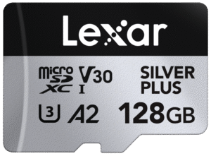 LEXAR microSDXC Silver Plus 1066x UHS-I/U3/A2/4K R205/W150 (V30) 128GB