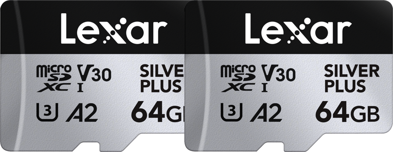 The Lexar Professional SILVER PLUS microSDXC UHS-I Card boasts exceptional read/write speeds of up to 205MB/s and 150MB/s1 and supports seamless recording of FULL-HD and 4K videos. Paired with the Lexar RW310x reader