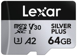 LEXAR microSDXC Silver Plus 1066x UHS-I/U3/A2/4K R205/W100 (V30) 64GB