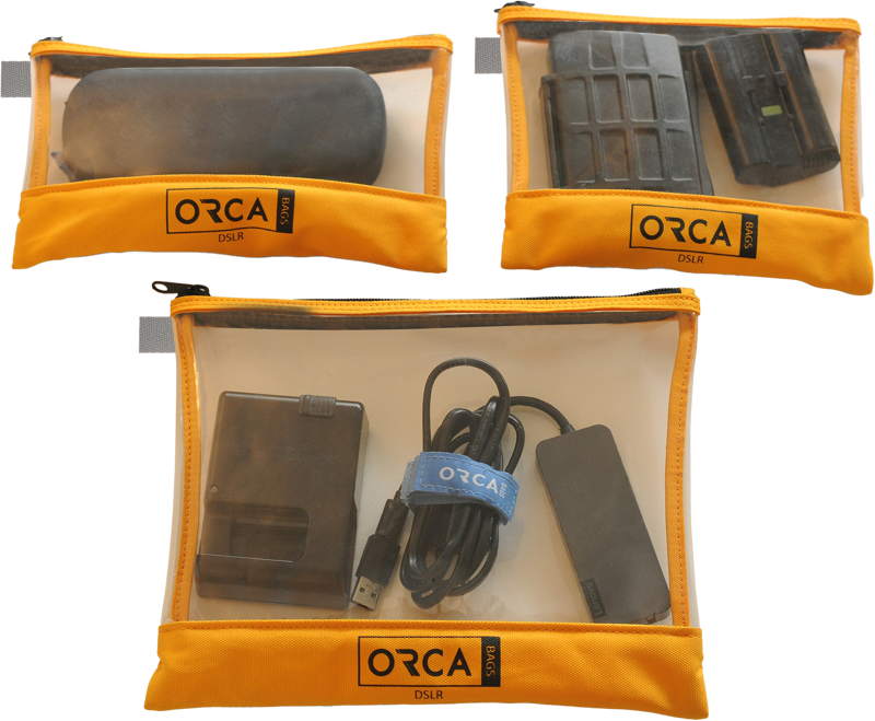 The Orca Bags Transparent Accessories Pouch set is designed to help you organize all your accessories inside a bag withmaximum visibility.