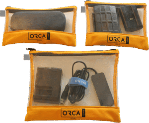 ORCA OR-599 Transparent pouches Kit  for DSLR Accessories (3 pcs)