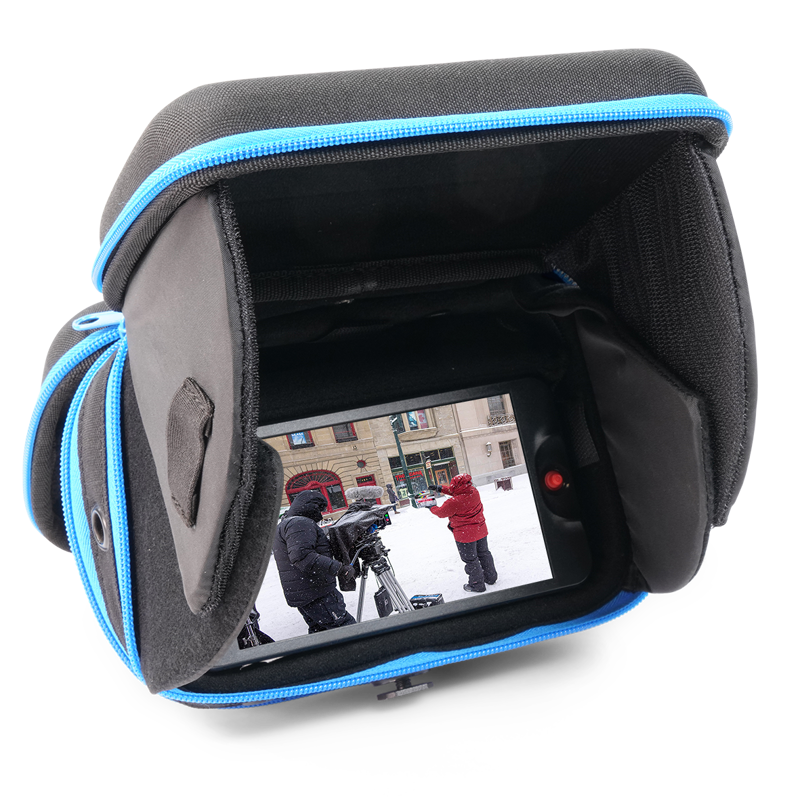 Fits most 5" production monitors and lets you use the monitor while protected inside.
