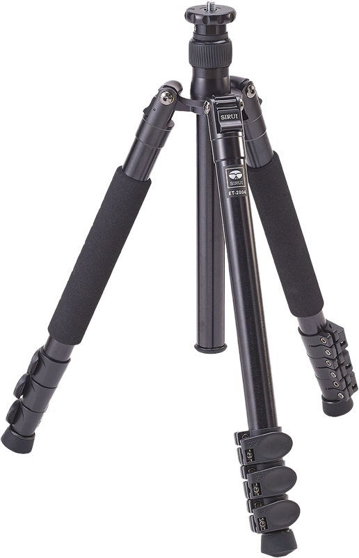 The ET Series tripod has a uniquely designed leg mechanism that allows you to move the legs up 180°. This allows the tripod to be folded significantly smaller than comparably sized tripods with conventional leg designs. The Et-Series tripod have Flip-locks for fast and easy locking leg.