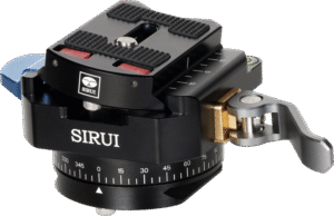 and have a Sirui design quick insert and detach system. It´s also includes a 360 degrees panorama base with ARCA-mount