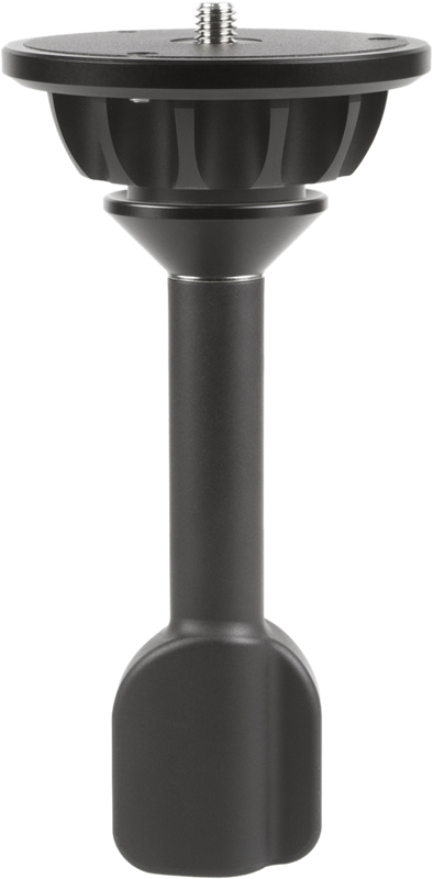 Fits video tripods* with 100mm bowls and provides a platform to attach video heads which not have leveling ball built in.