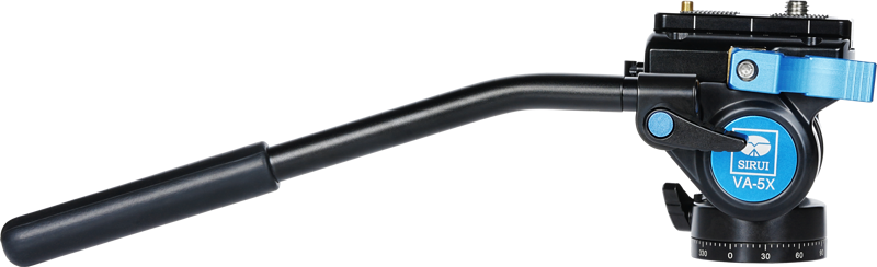 The VA-5X is perfect for use with compact DSLRs and video cameras weighing up to 3 kg. It includes a TY-70A Quick Release Plate and will accept SIRUI TY-plates with Arca-Swiss standard