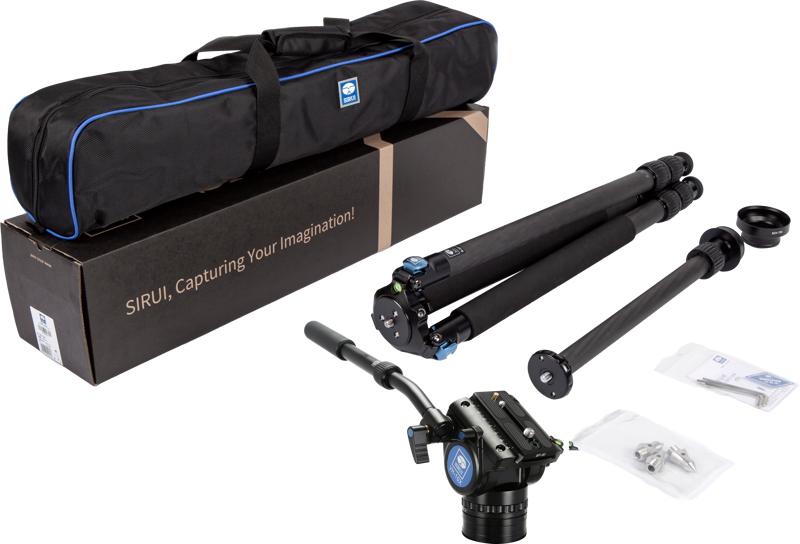 SIRUI R-3213X+VH-10X Carbon Tripod & Video Head