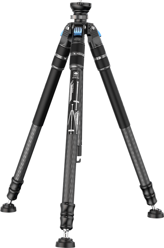 This Sirui SVS60 tripod lets you extend it with a single twist on each leg