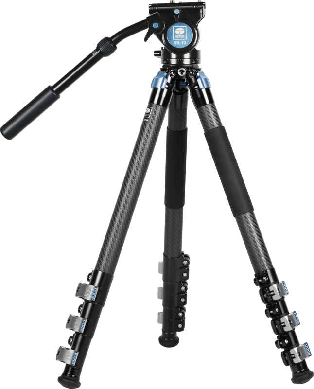 This Sirui carbon fiber tripod kit works perfectly for videocameras and spottingscopes.