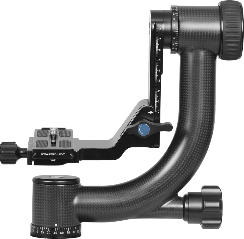 Professional carbon fiber gimbal head