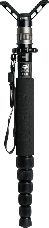 Super compact and lightweight monopod made of carbon fiber - can hold up to 10 kg. With this kit you can easy switch between the V-Shape support for rifle shooting or the flate base for attachment of ballhead or video head.