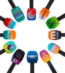 Premium Custom Microphone Windshields for Professional Audio & Visual Branding