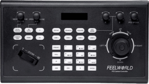 FEELWORLD KBC10 PTZ Camera Controller with Joystick and Keyboard Control LCD Display PoE Supported