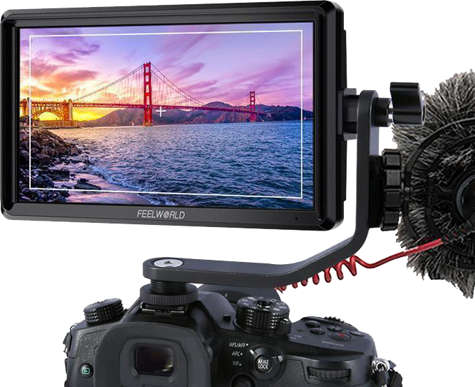 Compact 6" on-camera monitor