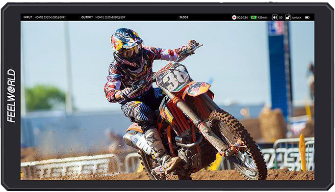 Use the FeelWorld CUT6S 6" 4K HDMI Touchscreen Recorder/Monitor to both view and capture 3G-SDI or HDMI video. This onboard monitor supports up to 1080p60 input and output via SDI and UHD 4K60 input and 1080p60 output via HDMI with the ability to view an applied LUT. The CUT6S can power select cameras via its 8.4V barrel output. The CUT6S features a 6" 1920 x 1080 touchscreen display