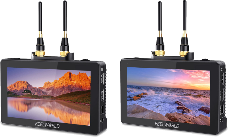FEELWORLD FT6 FR6 Wireless Monitor Director AC DP Monitor HDMI input and output 800ft Transmission Range 0.07S