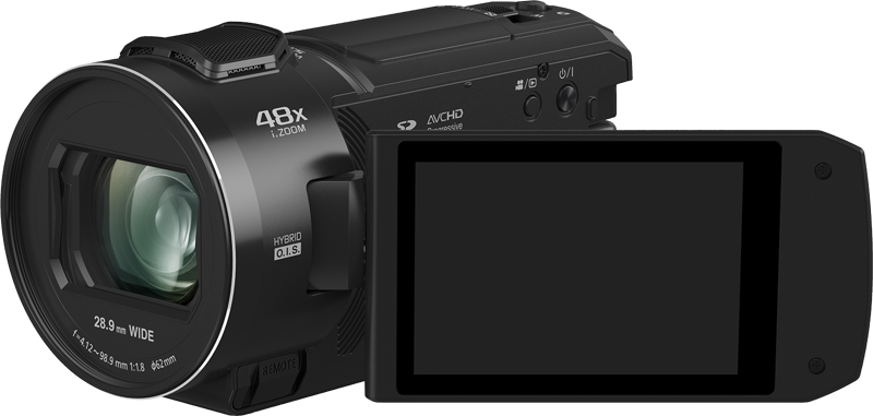 or any spontaneous events. The camcorder comes with a powerful zoom lens