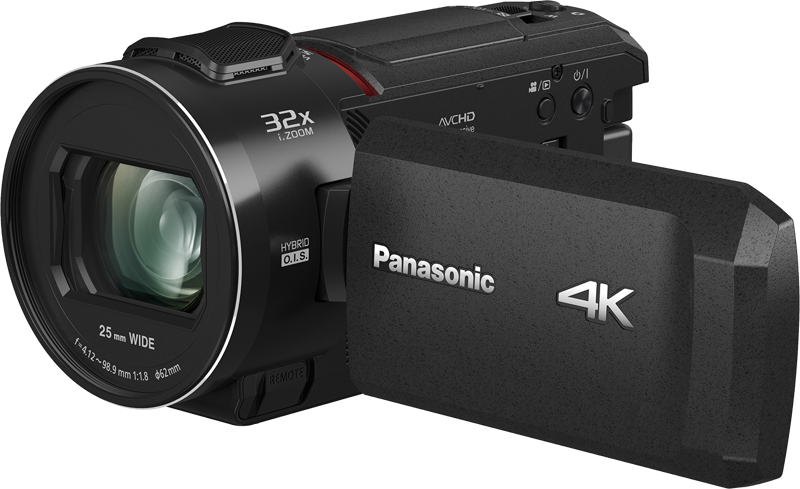 The Panasonic HC-VX3 4K Camcorder offers impressive video quality with a large 1/2.5-inch sensor and a bright F1.8 lens