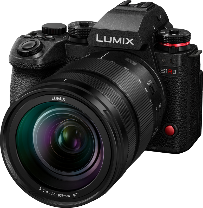 The Panasonic Lumix S1RII is a versatile full-frame mirrorless camera that blends high-end photography performance with advanced video capabilities. Designed for creators who want to switch seamlessly between capturing high-resolution stills and recording professional-grade video