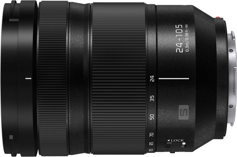 24-105mm all-round zoom lens for the Panasonic Lumix S series full-frame cameras
