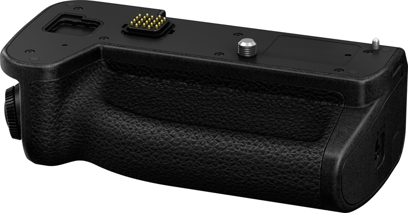Panasonic’s Battery Grip for the Lumix S1RII extends battery life and ensures comfortable vertical shooting. It’s ideal for long events or demanding projects. Its weather-sealed design matches the camera’s durability