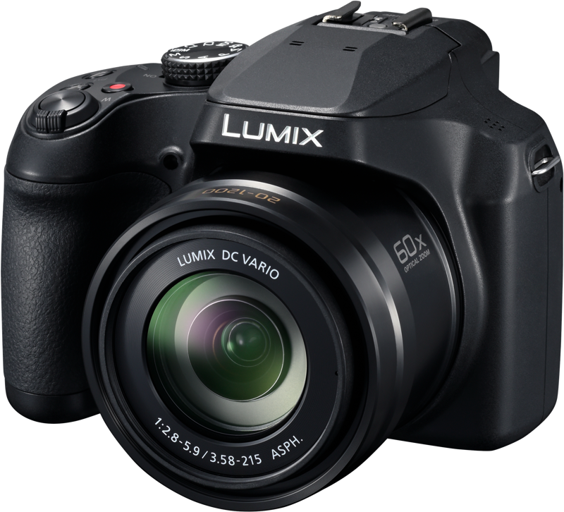 The Panasonic FZ82D is a compact bridge camera with an impressive 60x optical zoom and the ability to shoot close-ups and film in 4K. Its impressive zoom range