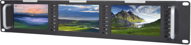 5" SEETEC T51-H 3x5" 2RU Rack-mount Monitor