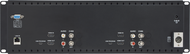 7" SEETEC D71-H Dual Monitor 3RU