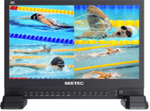 15.6" 4K Broadcast Monitor with 4xHDMI input - Multi camera studio production easily monitoring