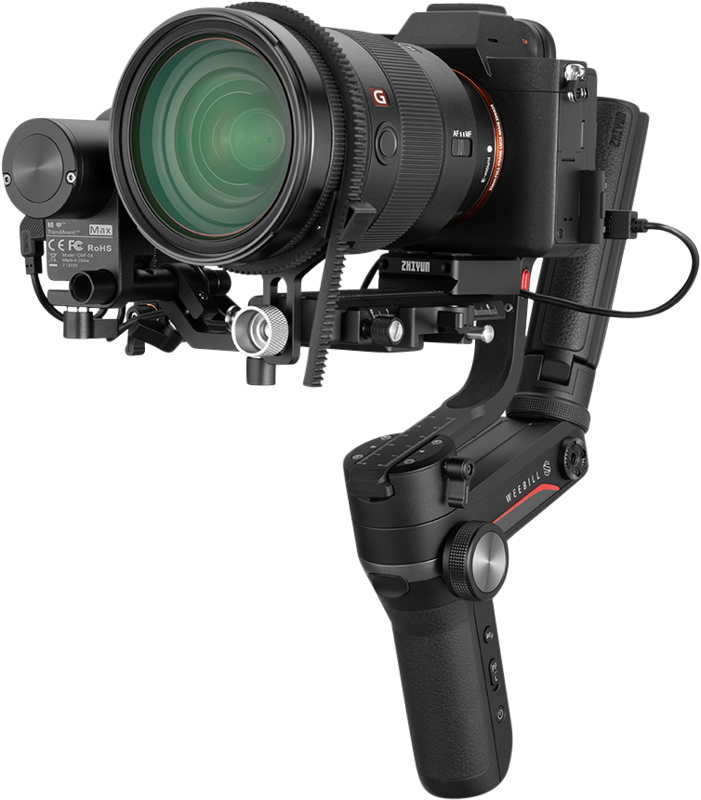 Zhiyn reinvents the ultimate gimbalZhiyun releases a new upgraded Weebill Gimbal and an all new transmission module for professional filmmaking and monitoring.Weebill S is designed for mainstream mirrorless and DSLR Cameras.