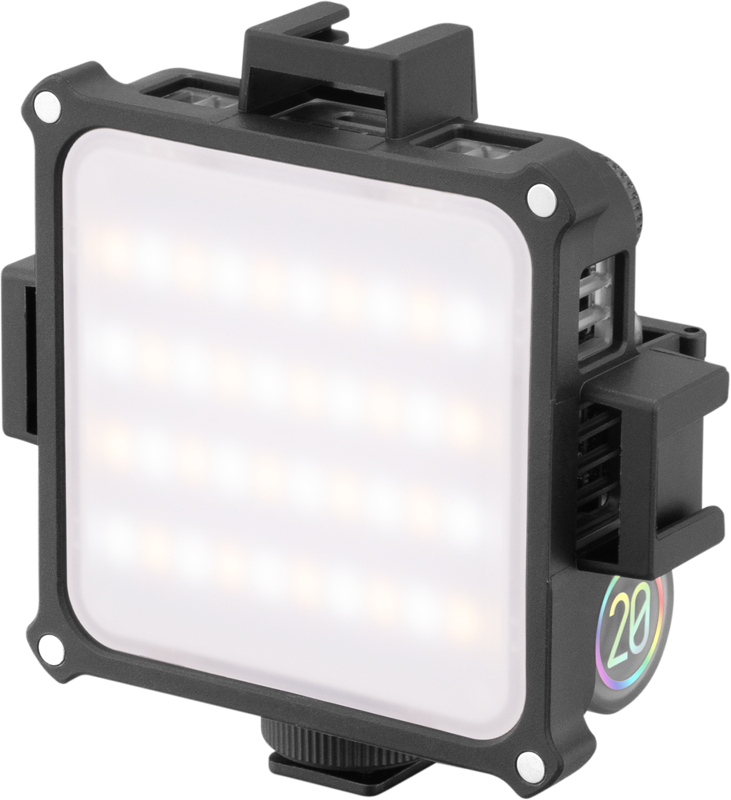 Small Scale &amp Big Impact! This 20W LED Pocket Light gives you professional dimming and innovative features. With built in battery