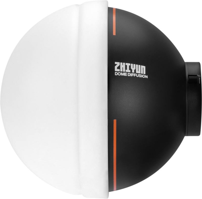 This large Dome Diffusion from Zhiyun is designed for use with the Molus G60 and X100