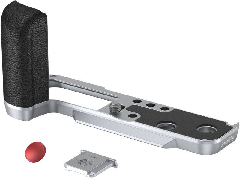 Ergonomically shaped silicone for better grip. Texture and color perfectly match the camera.